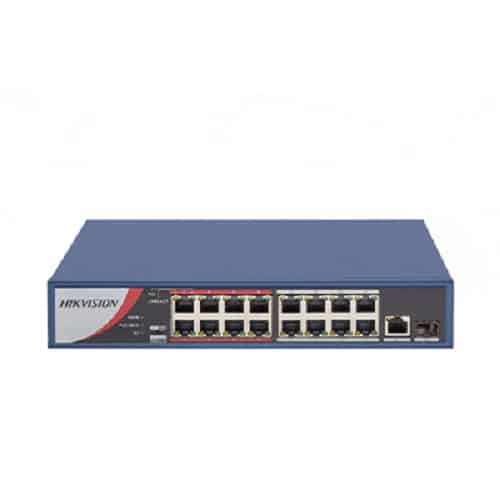 سوییچ شبکه 18 پورت هایک ویژن مدل DS-3E0318P-E/M